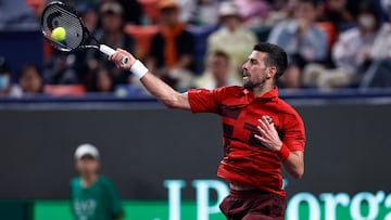 Novak Djokovic, en Shanghái.