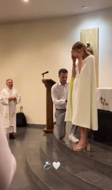 El futbolista Ilies Hassaine le pide matrimonio a la hija de Fernando Sanz