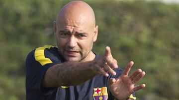Jose Ram&oacute;n De la Fuente, entrenador de porteros del Barcelona