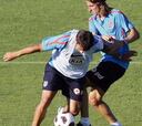 Filipe Luis ya se entrena con el Atlético