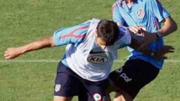 Filipe Luis ya se entrena con el Atlético