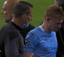 Hiela el alma: el golpazo de De Bruyne, cómo se fue llorando al vestuario y su abrazo con Lillo