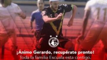 El mediocampista sufrió una fractura.