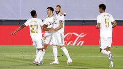 Benzema entra en la reserva