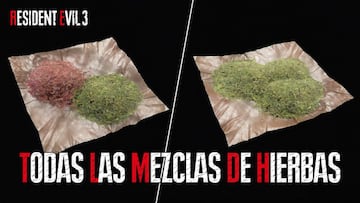 Gu&iacute;a Resident Evil 3 Remake: todas las mezclas de hierbas