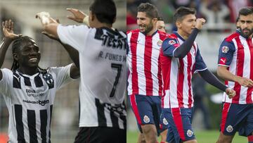 Chivas sufri&oacute; en penales pero avanz&oacute; para enfrentar a Bravos, que avanz&oacute; por similar v&iacute;a. Monterrey gole&oacute; a Mineros, por lo que se medir&aacute; a Puebla que derrot&oacute; a Jaguares.