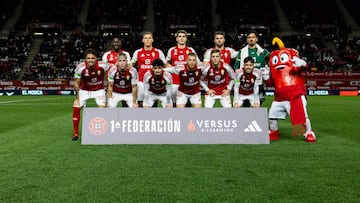 Once del Real Murcia ante el Alcoyano.