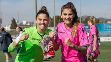 Noelia y Natalia Ramos en su etapa en el Levante.