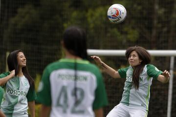 Atlético Nacional presenta su equipo femenino.