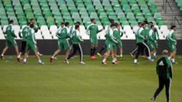 Entrenamiento del Betis.