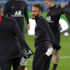 Neymar, suplente ante el Madrid