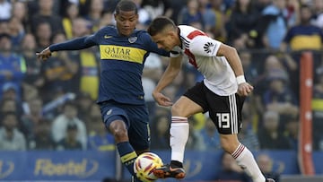 Borr&eacute;, Quintero, Villa, Cardona, Barrios y Borja, los colombianos de Boca, River y Palmeiras, se preparan para afrontar la semifinal en Copa Libertadores.