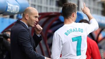 Zidane, con Cristiano.