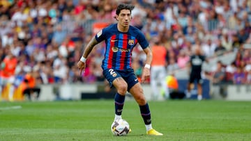 Héctor Bellerín, en un partido del Barça.