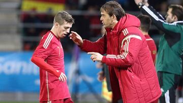 Muniain, con Lopetegui en la Sub-21