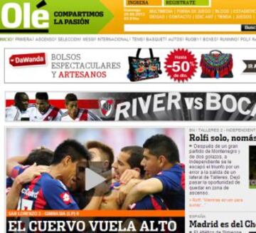 Portadas de la prensa extranjera