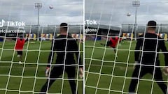 Ansu Fati breaks the Internet with incredible bicycle kick in Barcelona training