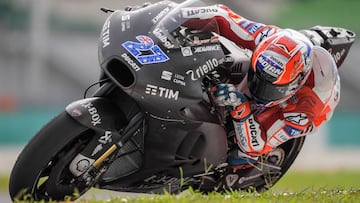 Casey Stoner en un test en Sepang en 2017 cuando era probador de Ducati.