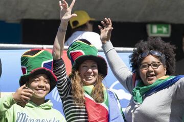 Aficionados de Sudáfrica durante el Mundial de Francia.