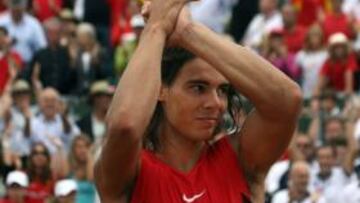 <b>ÚLTIMO PARTIDO CON ESPAÑA. </b>Nadal disputó su último partido de Davis en septiembre de 2006.