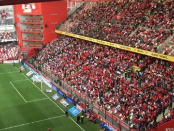 Así se vivió el ambiente previo al partido de ida de Semifinales entre los Diablos Rojos y el cuadro tapatío en el Estadio Nemesio Diez.