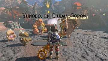 the legend of zelda tears of the kingdom nintendo switch guia yunobo en ciudad goron