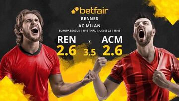 Stade Rennes FC vs. AC Milan: horario, TV, estadísticas, cuadro y pronósticos