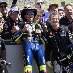 Rossi se gana con su podio hasta la admiración de Max Biaggi