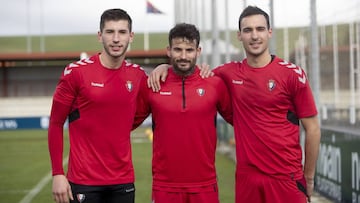 David, Rub&eacute;n Garcia y Unai Garc&iacute;a posan en Tajonar