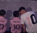 La imperdible reacción de Thiago Messi a los goles de su padre