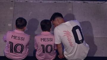 La imperdible reacción de Thiago Messi a los goles de su padre