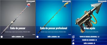 Este es todo el equipo de pesca disponible durante la Temporada 5