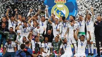 En 2018 el Real Madrid se coronó tricapeon de la Champions League al vencer por marcador de 3-1 ante Liverpool en el Estadio Olímpico de Kiev.