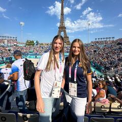 La Princesa Leonor y la Infanta Sofía disfrutan de los Juegos Olímpicos de París