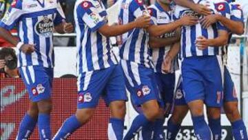 <b>FESTIVAL. </b>Riazor se lo pasó en grande con una fiesta de goles.