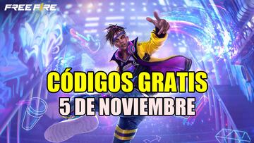 Free Fire códigos gratis 5 de noviembre