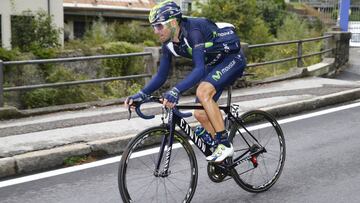 Alejandro Valverde, durante el pasado Giro de Lombardía.