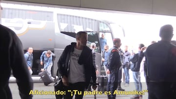 La reacción de Luis Enrique al gritarle "tu padre es Amunike"