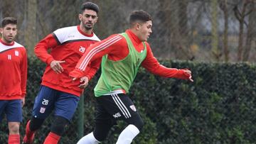 Juan Fernando Quintero durante el amistoso de River Plate ante Deportivo Morón
