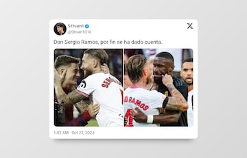 Ramos se convierte en el protagonista de los memes de la jornada