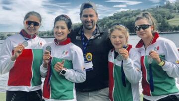 Brenda Gutiérrez, Karina Alanís, Beatriz Briones y Maricela Montemayor ganaron el oro en el Panamericano de Canotaje realizado en Canadá en la categoría K4-1000.