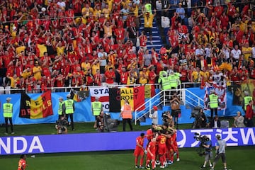 Los jugadores celebran el 0-1 de Adnan Januzaj.  