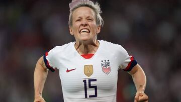 Rapinoe celebra uno de sus cinco goles en este Mundial, en el que ha sido decisiva.