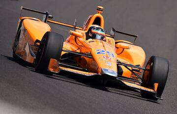 Fernando Alonso durante la carrera. 