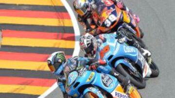ESPAÑOLES. Rins, Salom y Viñales ocuparon los tres cajones del podio en Sachsenring.
