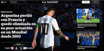 Así vieron en Argentina el fracaso de su selección en el Mundial