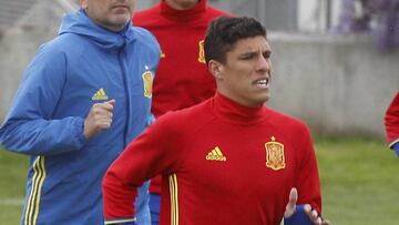 Gorka Zabarte, en un entrenamiento.