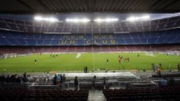 Panor&aacute;mica del Camp Nou una la actualidad.