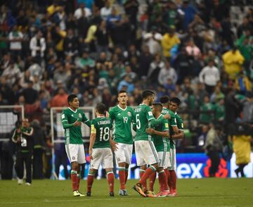 El festejo de México tras conseguir el pase al Mundial