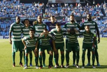 El once inicial del Panathinaikos. 